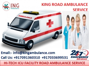 Take Best ICU Facility Ambulance Service in Bokaro by King A